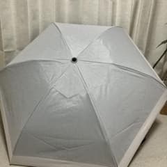 SUN BARRIER 100 3段折りたたみ日傘 mokuグレー/ホワイト - メルカリ
