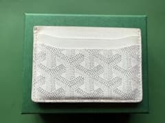 GOYARD ゴヤール サンシュルピス カードケース ホワイト 付属品あり