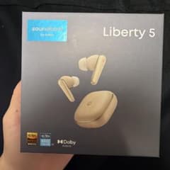 Soundcore Liberty 5 ワイヤレスイヤホン 本体　ゴールドのサムネイル