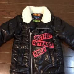 ライダースジャケット  ダウンコート コート キッズ 男の子 120 かっこいいのサムネイル