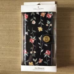 ajico様専用　iPhoneX スマホカバー　COLLABORN 花柄のサムネイル