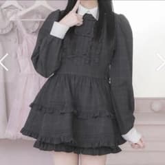 pium フリルリボン襟付きセットアップ ブラックチェック - メルカリ