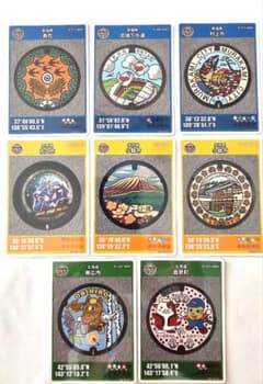 マンホールカード 新潟、長野、北海道　8枚セットのサムネイル