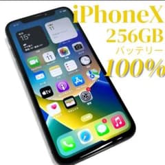 動作確認】 iPhone X 256GB バッテリー100% SIMロックなし - メルカリ