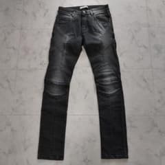 PIERRE BALMAIN 15AW バイカーデニム 28 グレー イタリア製 - メルカリ