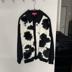 完売品❗️Supreme Cow Print Cardigan Blackのサムネイル