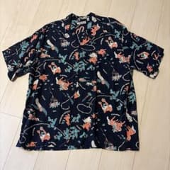 SUN SURF アロハシャツ ネイビー XXLのサムネイル