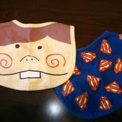 ☆バカボンとスーパーマンのスタイ2枚セットです。のサムネイル