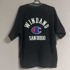 WIND AND SEA Champion パイル生地Tシャツ ブラックのサムネイル