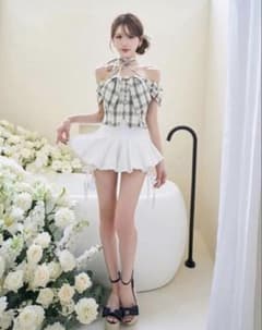 ダーリッチ darich ヘムリボンバルーンスカート ホワイト WHT FREE