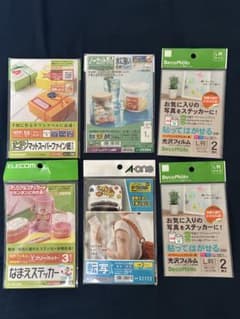 ELECOM A-one ラベルシール ステッカー作成セット まとめ売りのサムネイル