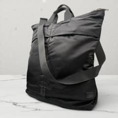 極美品　PORTER 80周年限定 T-NUANCE ヘルメットバッグ 黒　レア m81363519386_1.jpg?1781092224