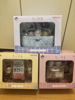 一番くじ ちいかわ ちいかわの湯 フィギュア3点SET（A賞・B賞・C賞）のサムネイル
