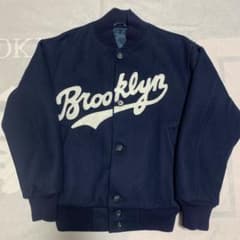 希少レア美品 90s ニグロリーグ BROOKLYN ブルックリン スタジャン 
