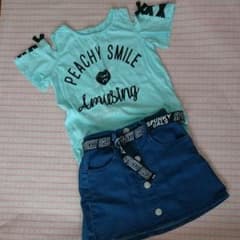 Tシャツ&デニムスカートのサムネイル