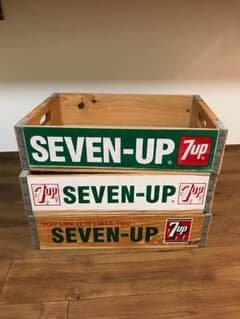 SEVEN UP 木箱  3個セットのサムネイル