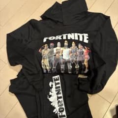 FORTNITE パーカー 黒　上下のサムネイル