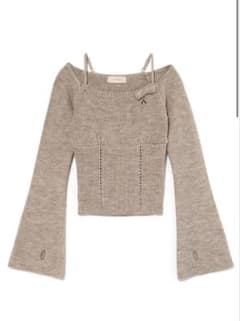 andmary Baby ribbon knit topsのサムネイル