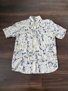 COMME ÇA MEN(コムサメン) 花柄 半袖シャツ ネイビー L メンズのサムネイル