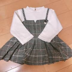 petit main♡チェック長袖カットソーのサムネイル