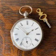 英国製 銀無垢 McCleave Bros. 鎖引き懐中時計 1869年 - メルカリ