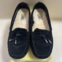UGG ブラックスエード モカシン UGG モカシン ブラック スエード ボア - メルカリ