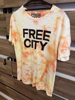 FREE CITY Tシャツ タイダイ オレンジのサムネイル