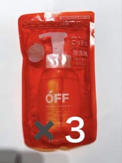柑橘王子 OFF 泡洗顔クリアホイップSP詰替 洗顔 メンズコスメ 3個のサムネイル