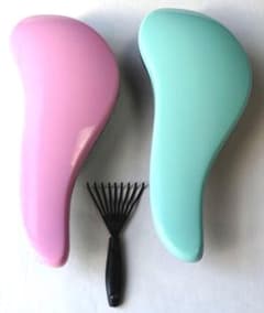 ウェットヘアブラシ デタングラー ブラシ ジェントル コーム ドライ もつれ解消のサムネイル