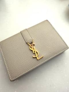 SAINT LAURENT カードケース オフホワイト〜ベージュ系 ゴールド金具のサムネイル