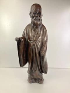 老人像　置物 金属工芸☆寿老人 置物 銅像☆38cm 仙人 福禄寿 人物像 福の神 4.5kg