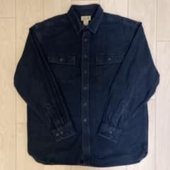 エルエルビーン　シャモアクロスシャツ　ネイビーのサムネイル