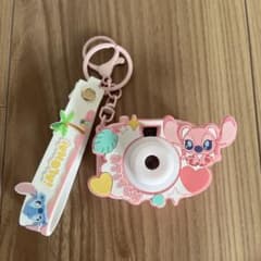 【動作◯】スティッチ　カメラ型キーホルダー　エンジェル　ディズニー　トイカメラのサムネイル