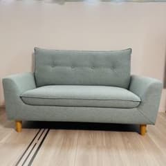 ニトリ ローソファにもなるコンパクトソファ 布張りタイプ グリーン