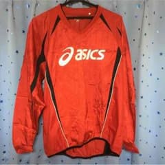 3/28まで出品 asics ピステ 赤 ジャージのサムネイル