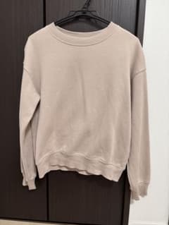 GU クルーネック スウェット ピンクベージュのサムネイル