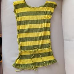 Issey Miyake me ボーダー ノースリーブ トップス - メルカリ