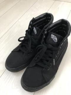 【30日まで500円引き】VANS ハイカットスニーカー 黒のサムネイル