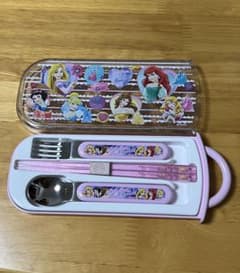 디즈니 프린세스 칼라리 세트 스푼 포크 젓가락 프린세스