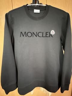 MONCLER モンクレール スウェット L ブラック ワッペン フロントロゴのサムネイル