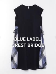 美品✨BLUE LABEL CRESTBRIDGE　サイドプリーツワンピース36のサムネイル