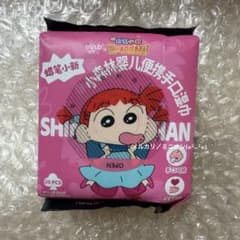 Overseas Exclusive Crayon Shin-chan Wet Wipes, Sold Individually, Nene-chan, 1 piece