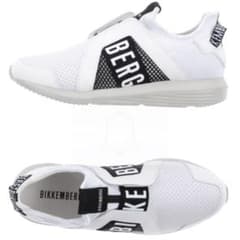 新品DirkBikkembergsメッシュ切替ロゴテーピングレザースニーカー41 