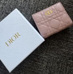 Dior レディディオール二つ折り財布 ピンクのサムネイル