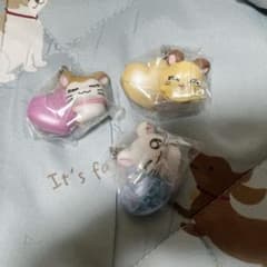 とっとこハム太郎　ガチャポン　マフラーちゃん　リボンちゃん　ちび丸ちゃんのサムネイル