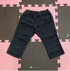 【美品】コンビミニ  黒パンツ  80のサムネイル