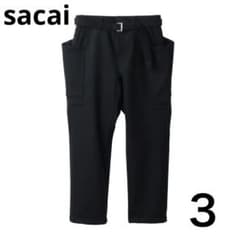 sacai Wool Melton Pants ブラック 25-03848M - メルカリ