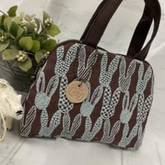 ハンドメイド ブガッティタイプ ミニポーチ ミナペルホネンpomppia 457