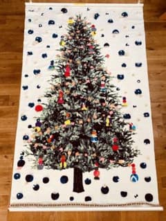 クリスマスツリー　タペストリー　ハンドメイド　マリメッコのサムネイル