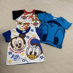 【ディズニー】３枚Tシャツセットのサムネイル